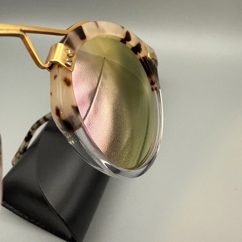 Carfia Ca5395 Authentic tortoise Italian Sunglasses 46-23-145 & Case & Cloth NWT
